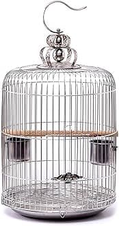 Aimery Bird Cage，Stainless Steel Birdcage，Small Bird cage，Bird Cages for Parrots，Travel Bird Cage，Bird Travel cage (Size : V38G)