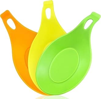 Silicone Spoon Rest for Stove Top, Spoon Holder for Stove, Silicone Spoons Rest for Kitchen Counter, Heat Resistant