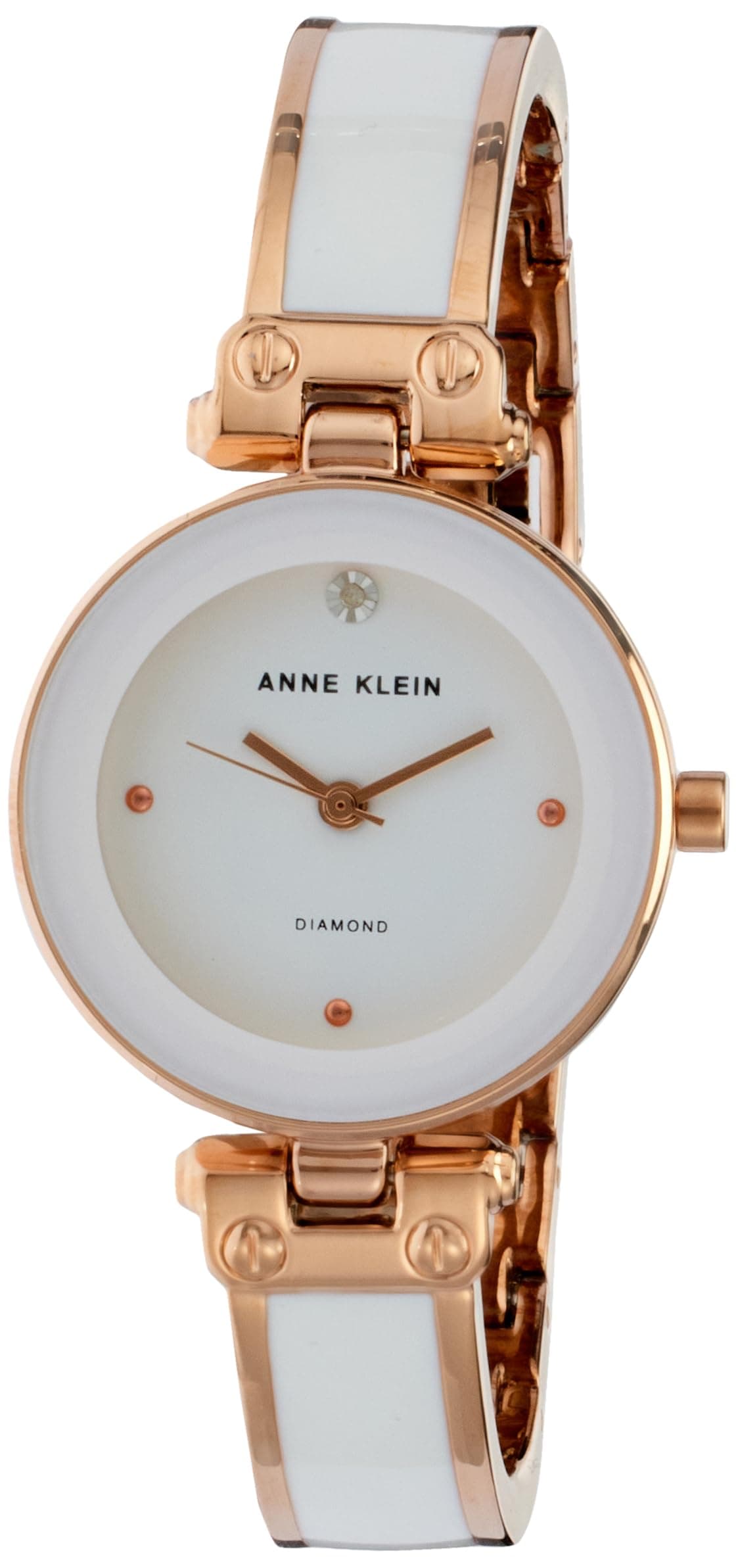 Anne Klein Women's Genuine Diamond Dial Bangle Watch