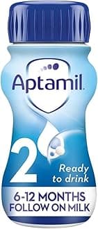 Aptamil 2 Follow On Baby Milk (6-12 Months) Ready to Use Liquid Formula - 200ml