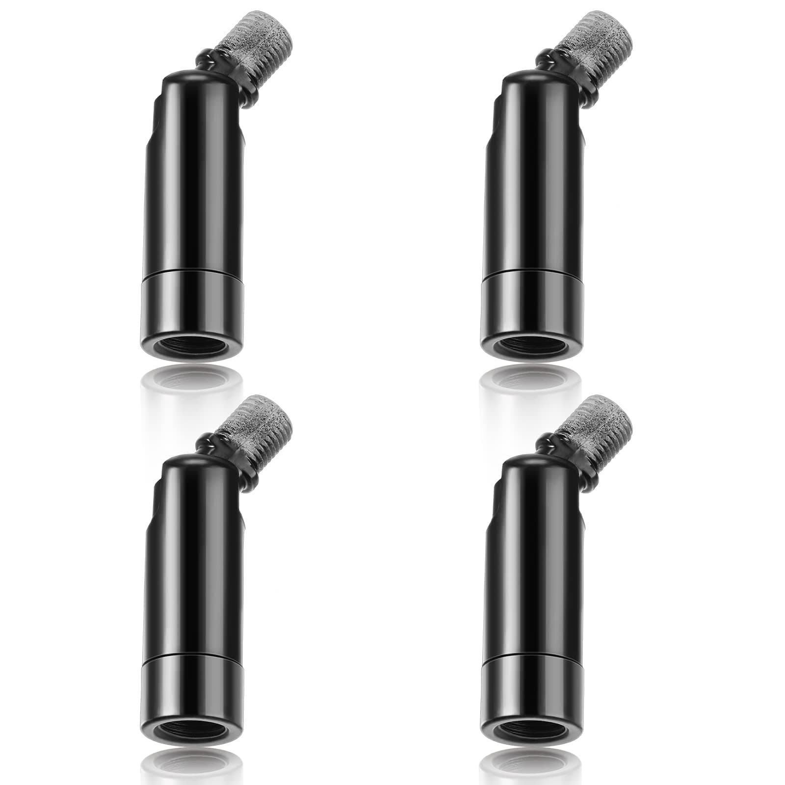 Tondiamo 4 Pcs Black Sloped Ceiling Light Adapter 180 Degree Pendant Suspension Canopy for Chandelier Track Ceiling Lamp Pendant Vaulted Overhead Light Hanging Helper for Vaulted or Angled Overhead