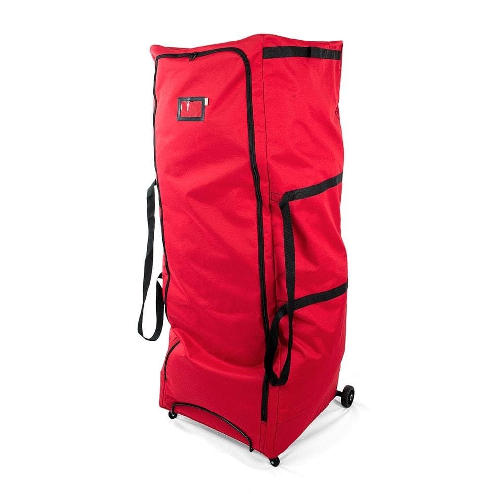 Santa's Bags [XL Rolling Duffle Bag Tree Storage] - 9 Foot Christmas Tree Storage Bag | Heavy Duty Dolly-Style Frame with Wheels and Compression Straps to Fit Artificial Trees up to 9 Feet Tall