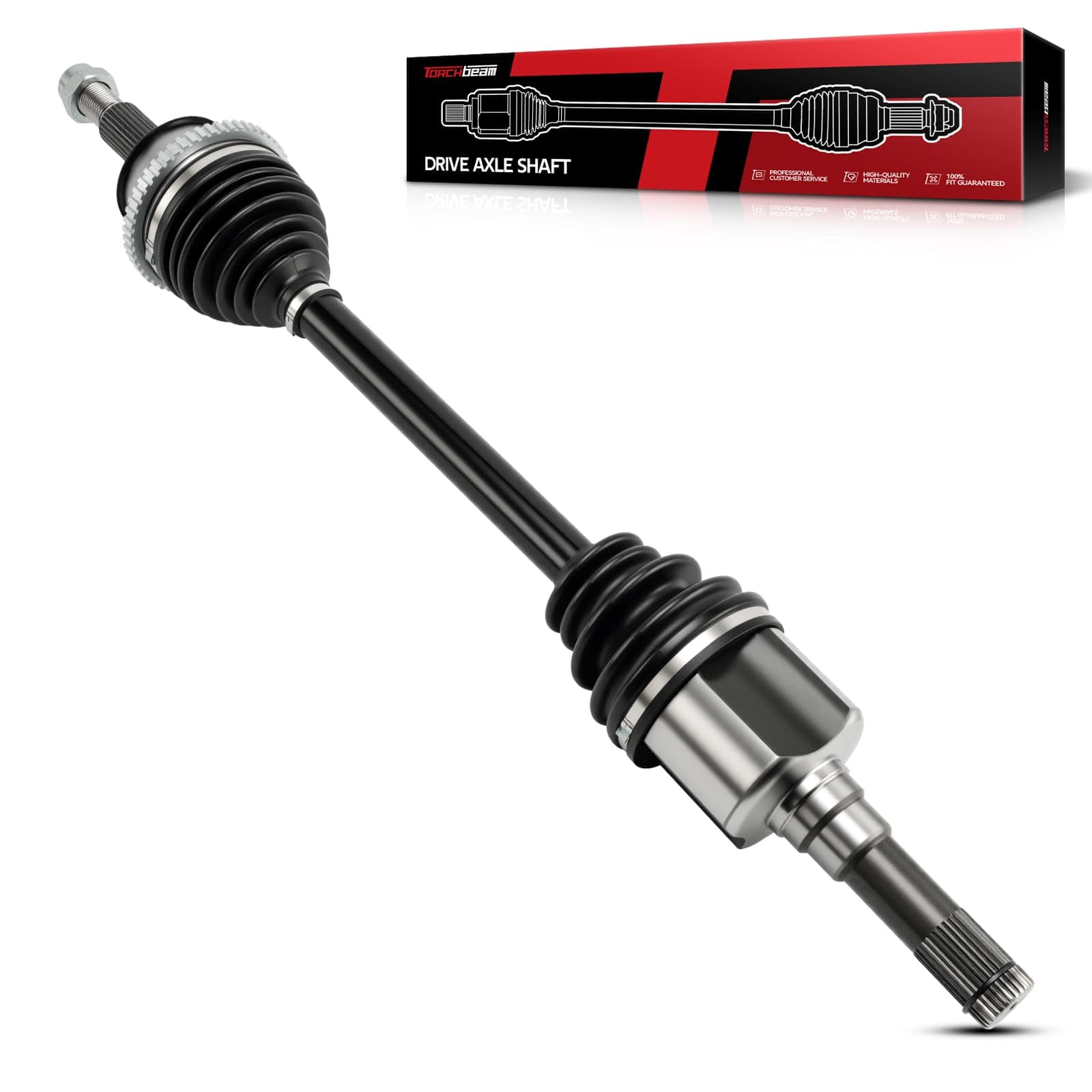 Torchbeam CV Axle Shaft Assembly Compatible with 2002-2010 Ford Explorer, 2003-2010 Mercury Mountaineer, 2007-2010 Explorer Sport Trac, 2003-2005 Aviator, Rear Left CV Axle 66-2193
