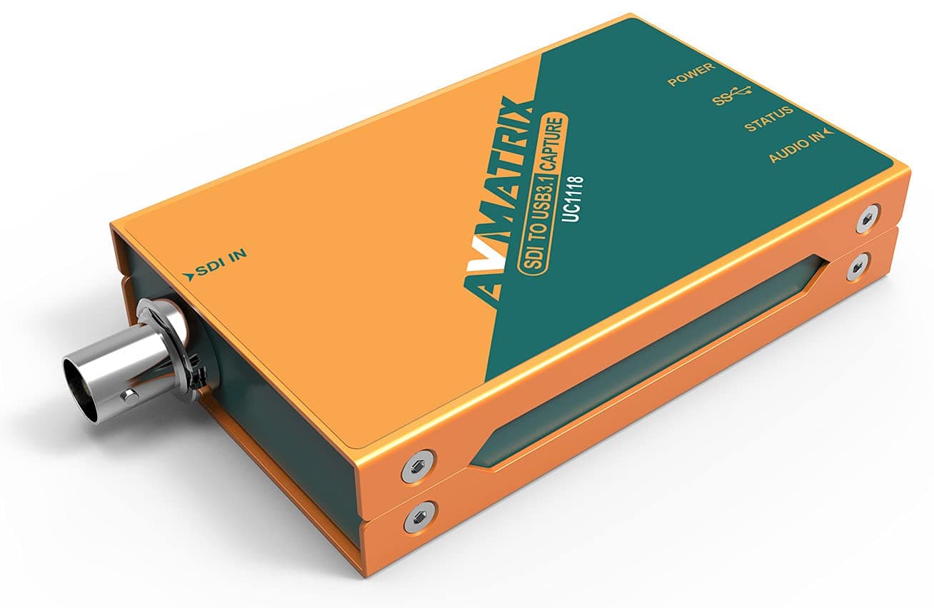 UC1118 SDI to USB 3.1/Gen1(USB3.0) Powered USB3.1 Capture &Device - with High Definition 4K 1080P 60FPS