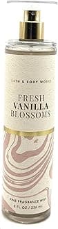 Bath and Body Works Fresh Vanilla Blossoms Fine Fragrance Mist 8 Fluid Ounce Body Spray (2023 Limited Edition)