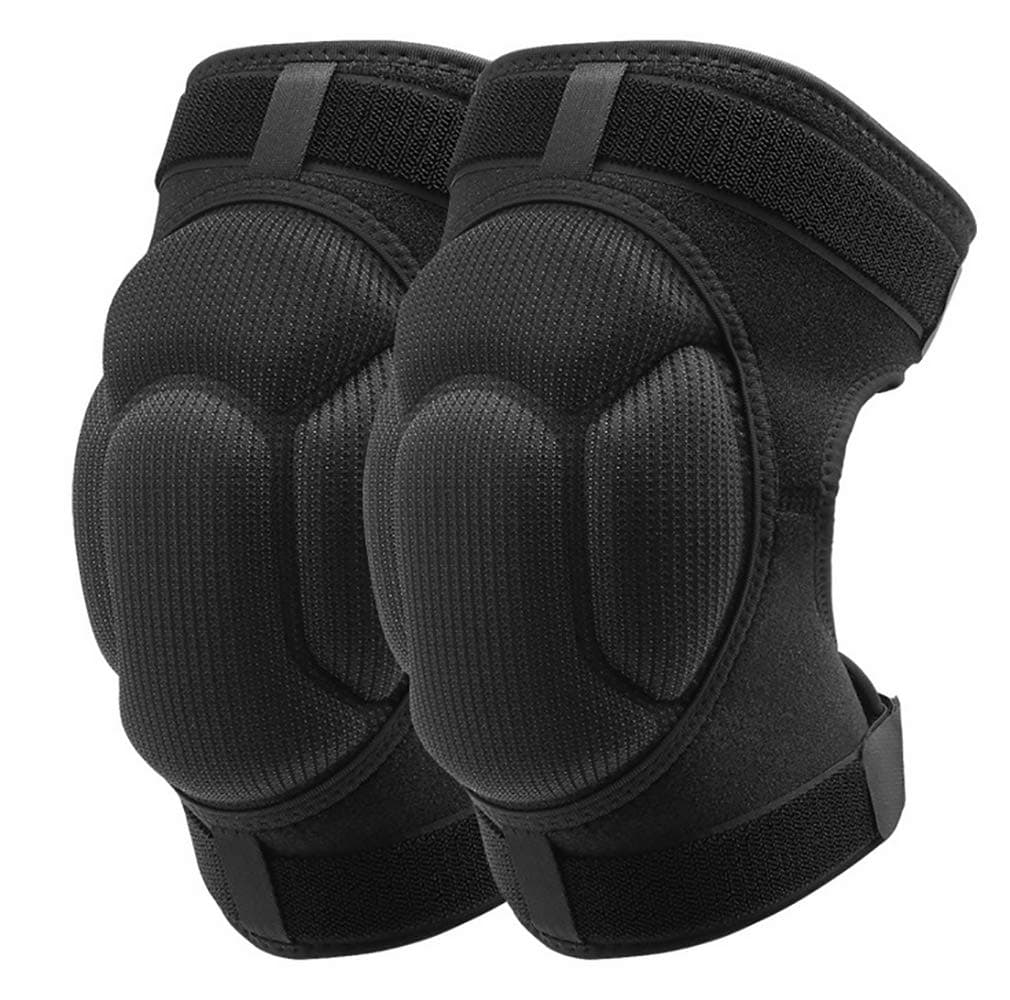 EULANT Knee Pads, Thick Sponge Collisioned Kneepads for Sports & Work, Protective Knee Support Sleeve for Basketball Wrestling Football Volleyball Running Cycling Training Scooter Workout