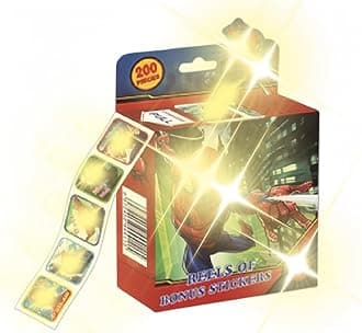 200pcs Kids Toddlers Princess Elsa Mickey Mouse Dinosaur Stickers Party Bag Fillers Boys Girls Teachers as Reward Craft Scrapbooking in Box Gift Set (Spid)