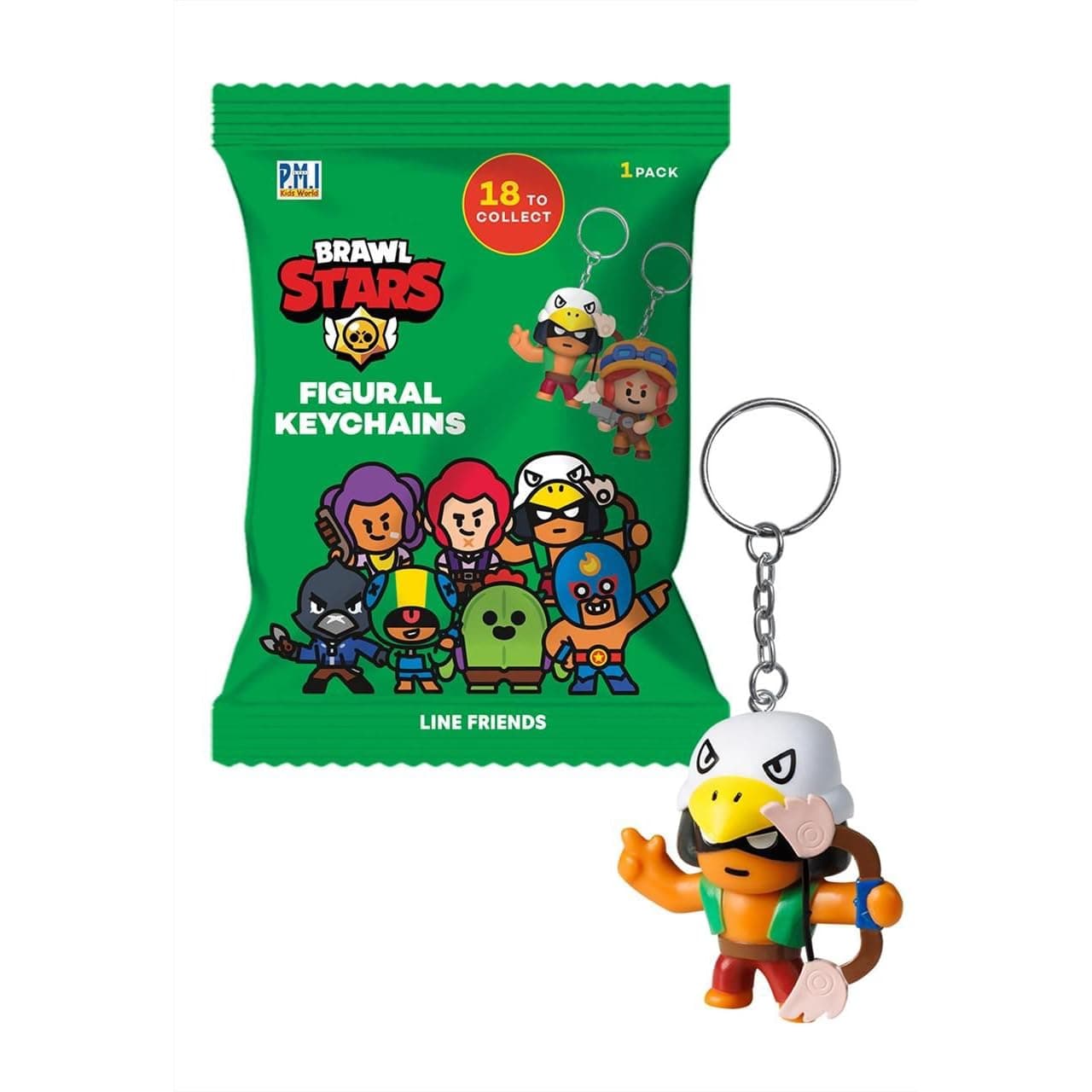 Brawl Stars BRW8004 Key Chain, one Size