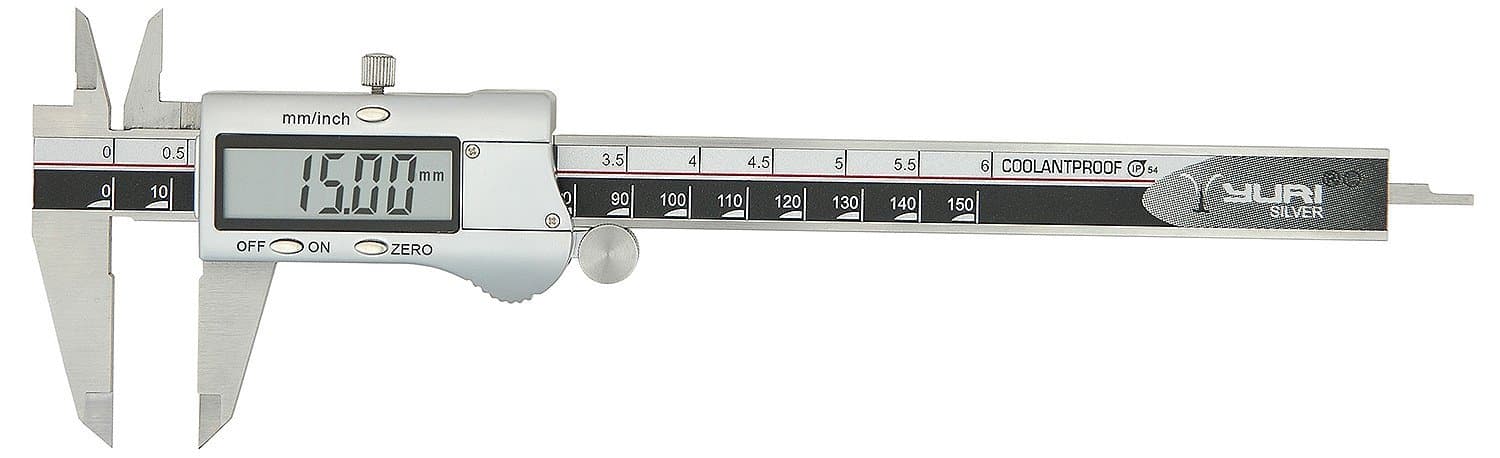 Yuri Digital Vernier Caliper 12 Inch (Silver And Black)