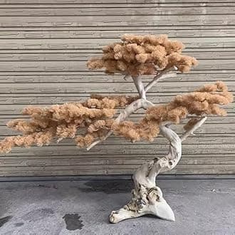 Artificial Tree Faux Podocarpus Plant Slik Fake Guest-Greeting Pine Tree for Home Decor Indoor or Outdoor Office Decoration Housewarming Gift(Size:2mx1.8m)