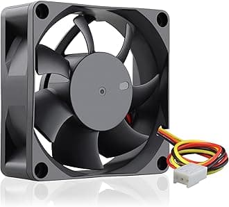 12V DC 3PIN 70mm Fan, 70mm x 70mm x 25mm Brushless Cooling Fan