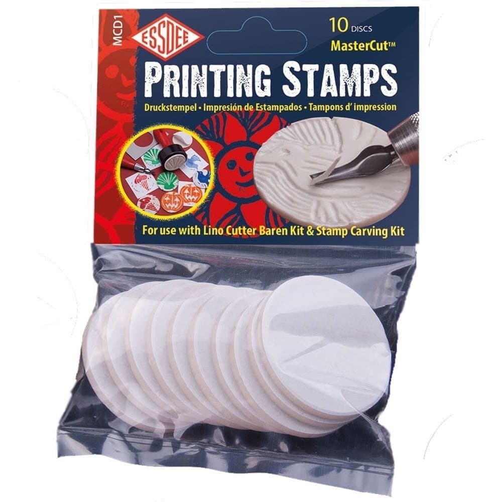 Self-Adhesive MasterCut Printing Stamps (For use with Lino Cutter and Stamp carving kit),Multicoloured,16.2 x 10.4 x 2.5 cm
