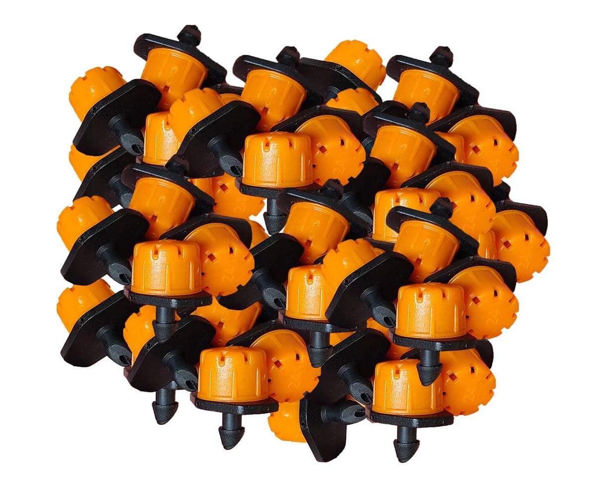 Pinolex Adjustable Irrigation Dripper Sprinkler Emitters (100 Pieces)