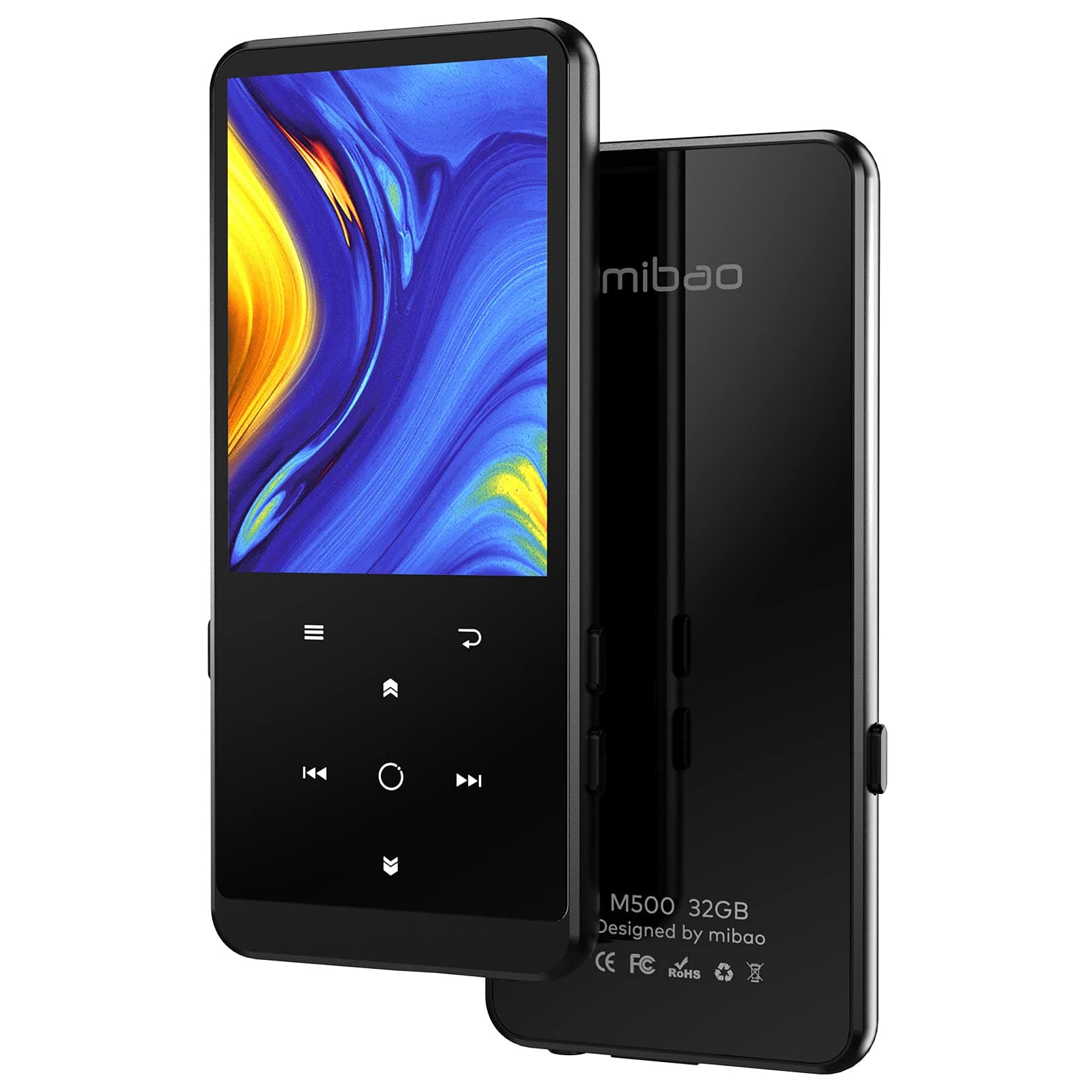 32GB MP3 Player, Mibao MP3 Player with Bluetooth 4.2, Music Player with FM Radio, Recording, 2.4" Screen, HiFi Lossless Sound, Support up to 128GB(Earphone, Sport Armband Included) …