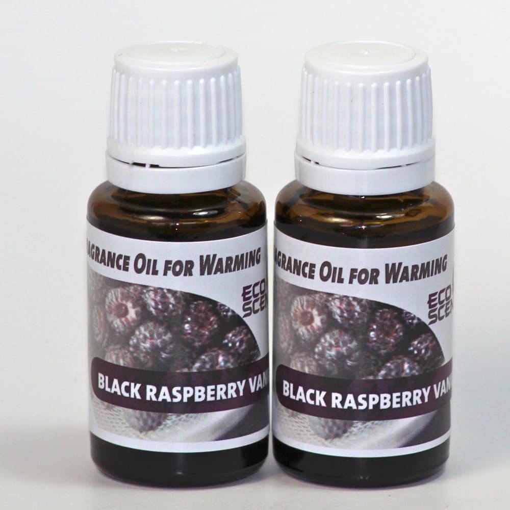 2-Pack. Black Raspberry Vanilla Fragrance Oil for Warming from EcoScents (15 mL). Highly concentrated for intense fragrance, ready to use - no wax or water carrier needed.