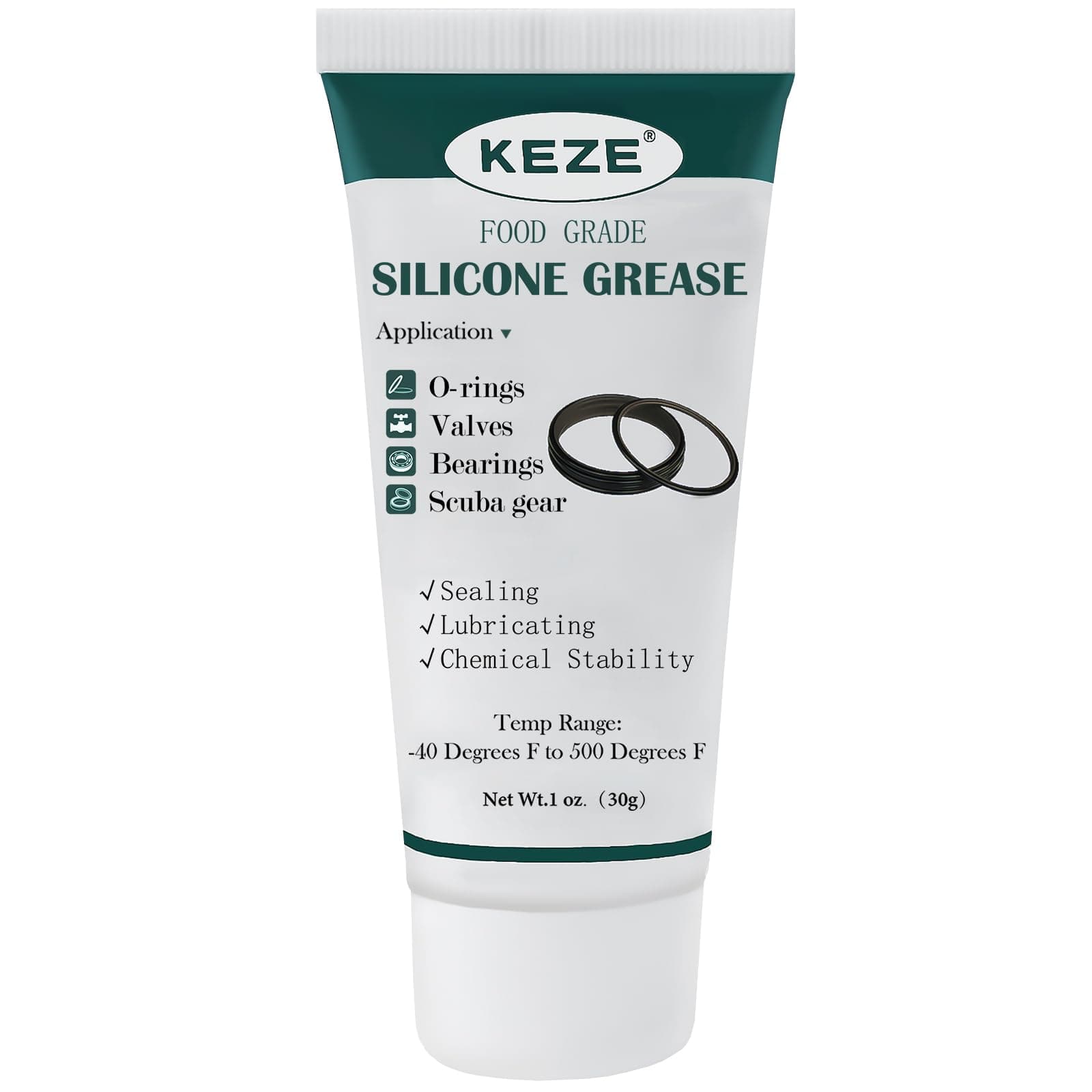KEZE Waterproof Food Grade Silicone Lubricant Plumbers Grease for Valve Seala...