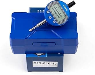 Digital Indicator 0.5''/12,7mm | Digital Probe Indicator Dial Test Gauge High Resolution: 0.0005''/0.01mm - with Spare Flat Back