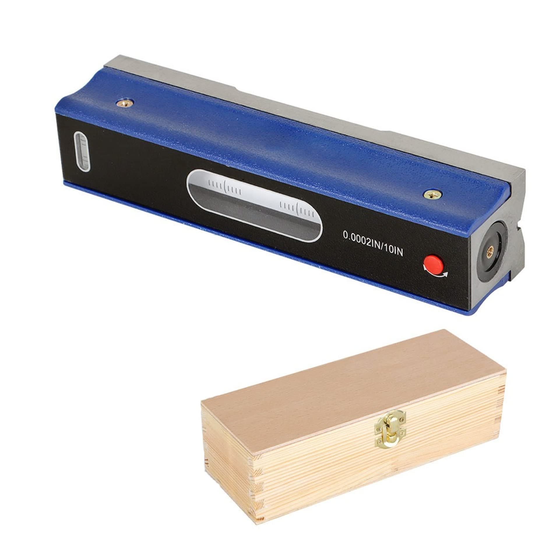 kimllier 8 Inch (200mm) Master Accurate Level Accuracy 0.02mm/m with Wooden Box Fit for Machinery Tool