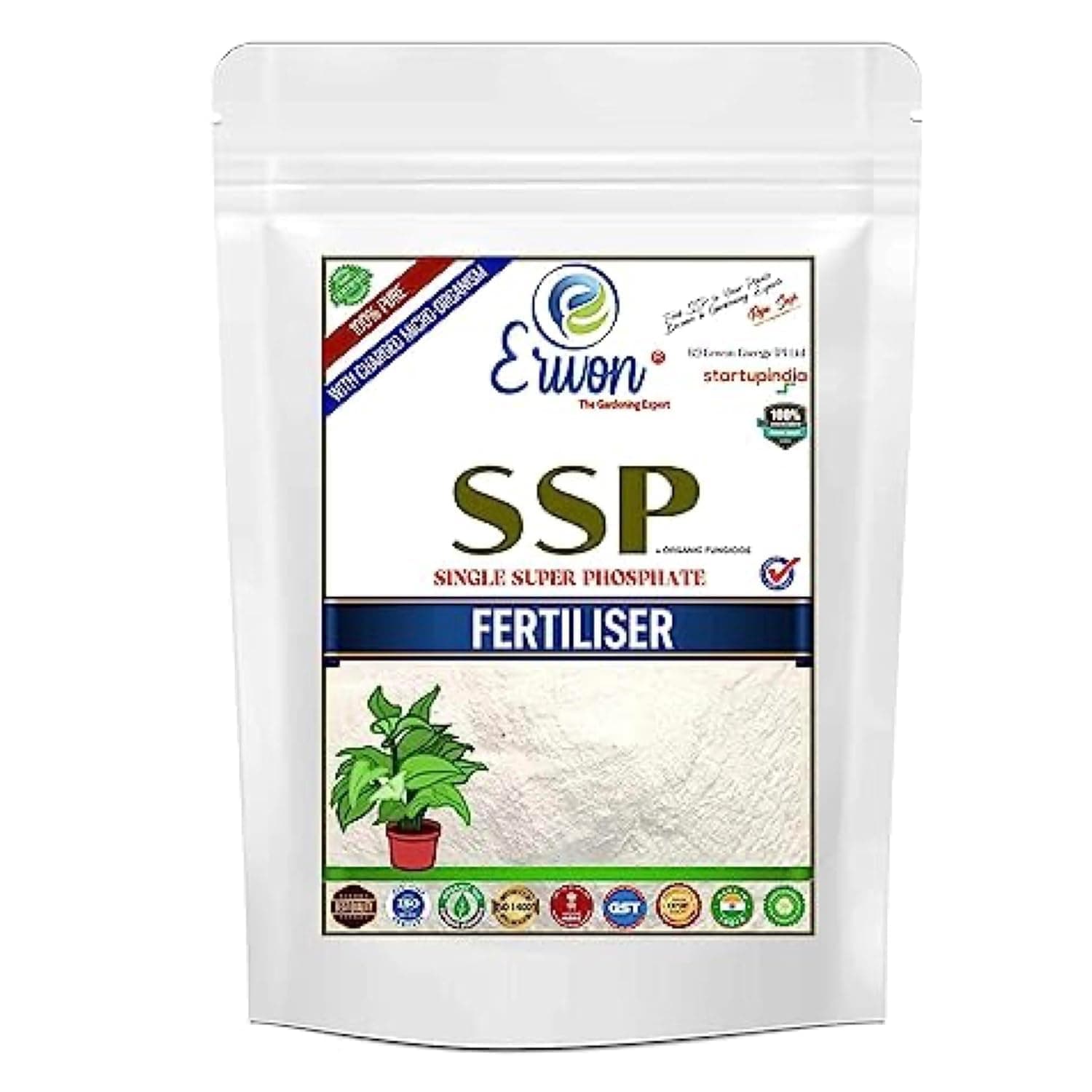 Erwon Single Super Phosphate Fertilizer, Pure, Premium Powerful Fertilizer Powder For Overall Growth Of Plants. (200 Gm)