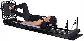 Reformer 4420 Plus Floor Mat - Pilates Reformer Workout Machine for Home Gym - Cardio Fitness Rebounder - Foldable - 300 lbs Weight Capacity