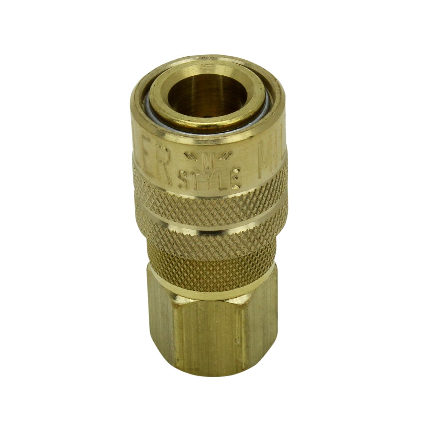 Industrial Coupler 1/4" NPT Female Brass, M-STYLE® Quick Connect Air Coupler, S-715 - Pack of 10