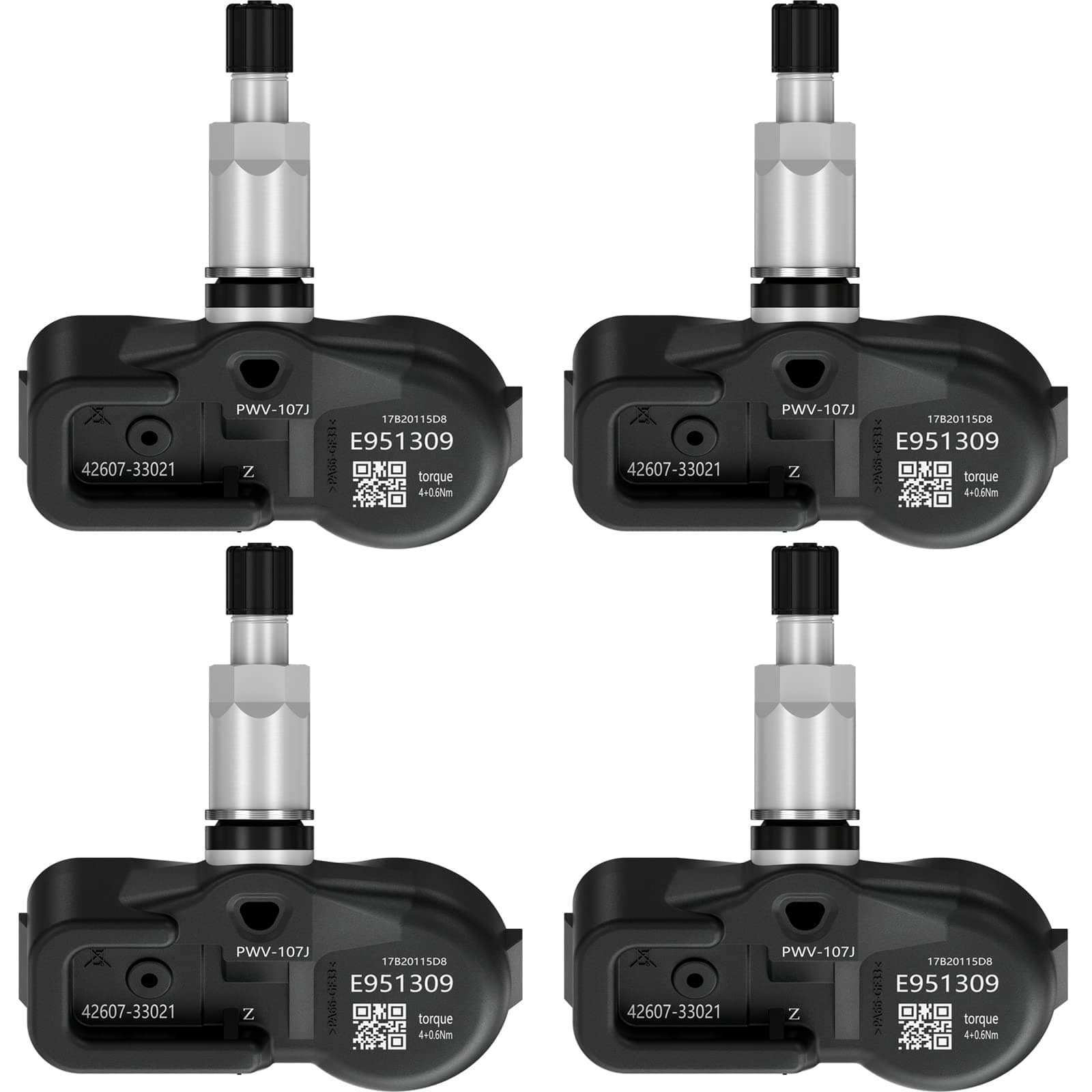 ROADFAR 315MHz Programmed Tire Pressure Monitoring System Sensor TPMS Sensor Fits for Lexus For Scion for Toyota 4pcs 4260706011 4260733011 42607-33021