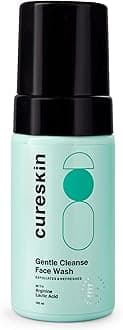 Gentle Cleanse Brightening Face Wash with Lactic Acid AHA Foam Face Wash for Women and Men, 3.38 fl oz (Pack of 1)