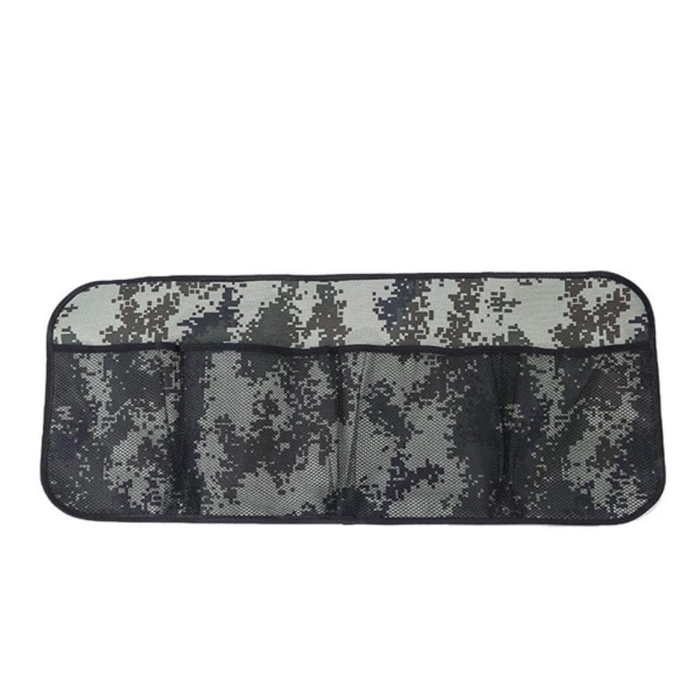 JUECANCar Rear Seat Back Storage Bag Multi Hanging Nets Pocket Trunk Bag Organizer Auto Stowing Tidying Interior Accessories Supplies,B Camouflage