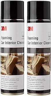 3M Foaming Car Interior Cleaner, Upholstery & Leather Cleaner, Removes Tough Stains & Dirt Inside Your car (580g Each, Pack of 2)