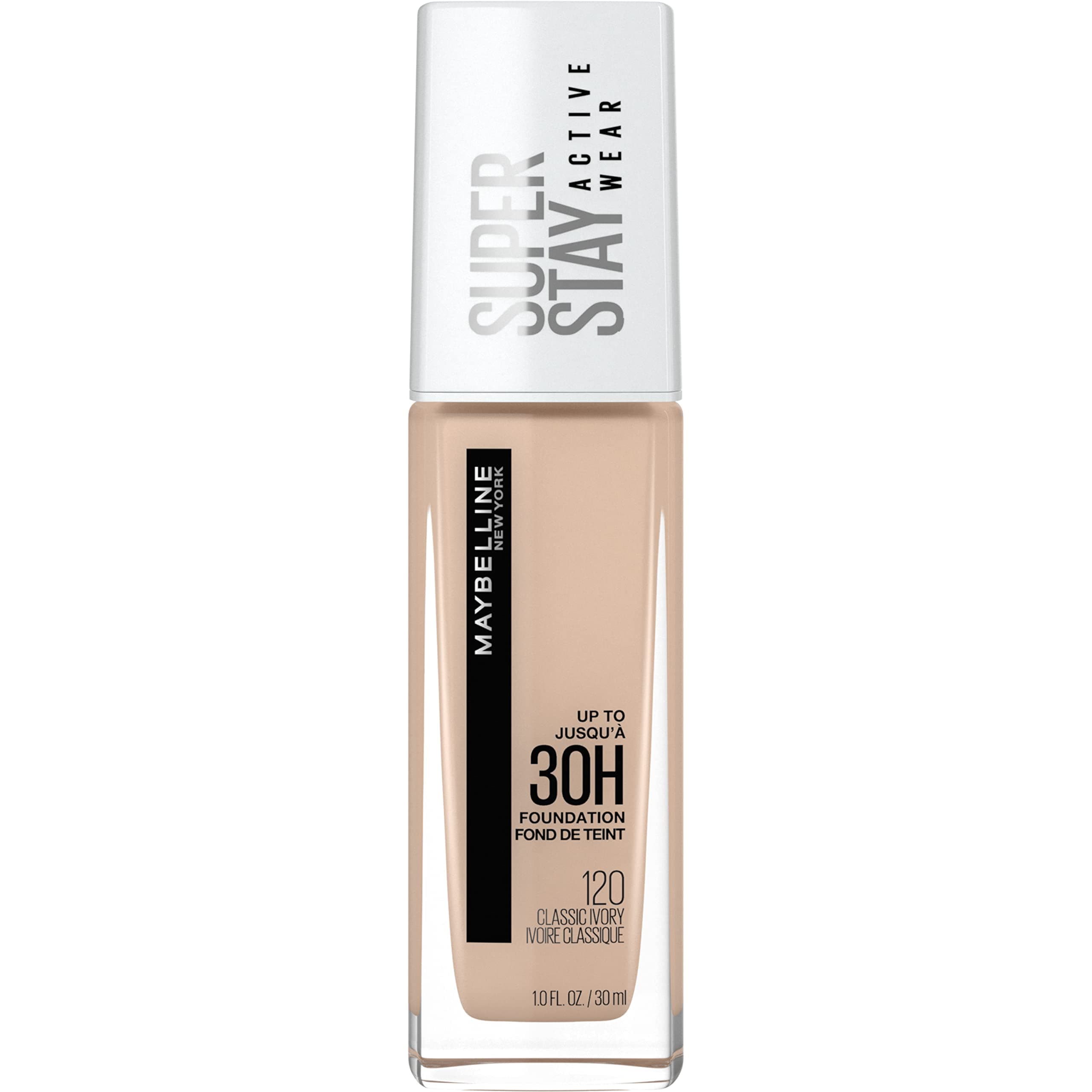 Maybelline New York Super Stay Full Coverage Liquid Foundation Makeup, Classic Ivory, 1 Fl Oz