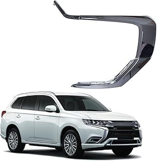 3-Piece Front Bumper RH Chrome Trim Molding Strip Set Replacement for 2016-2019 Outlander Replacement for 6407A142 Replacement for 6407A146 Replacement for 6407A144