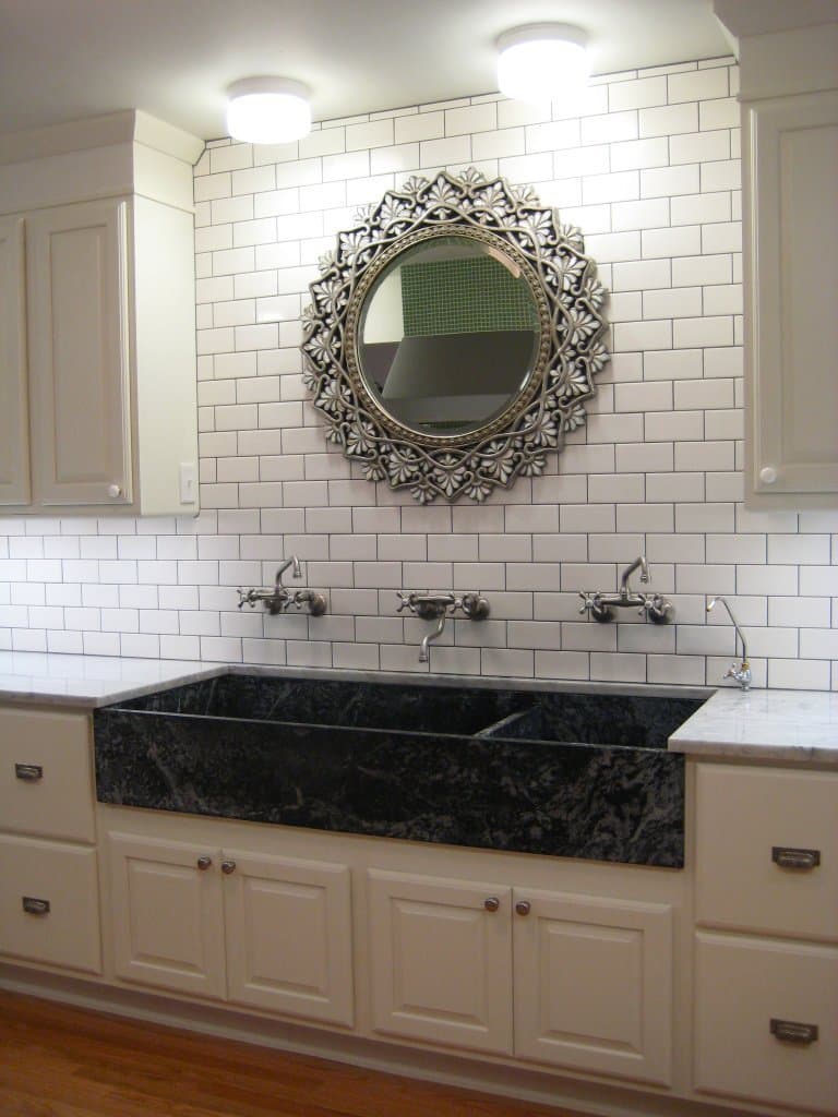 White 3x6 Subway Tile Backsplash, Kitchen, Walls, Countertop, Bathroom, Herringbone, Ceramic Tile (Lot of 50sq ft)