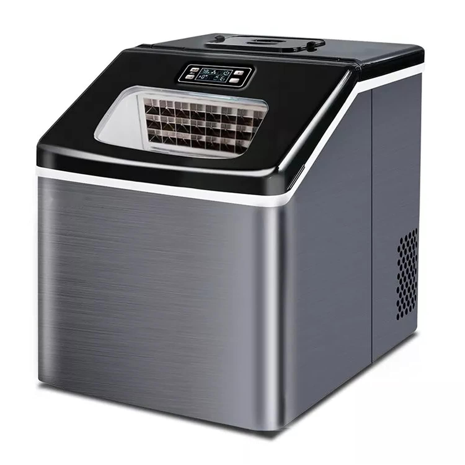 COOLBABYHousehold Ice Maker Machine for Countertop 55 lbs Ice Cube in 24H 9 Ice Cubes Ready in 12-20 Minutes