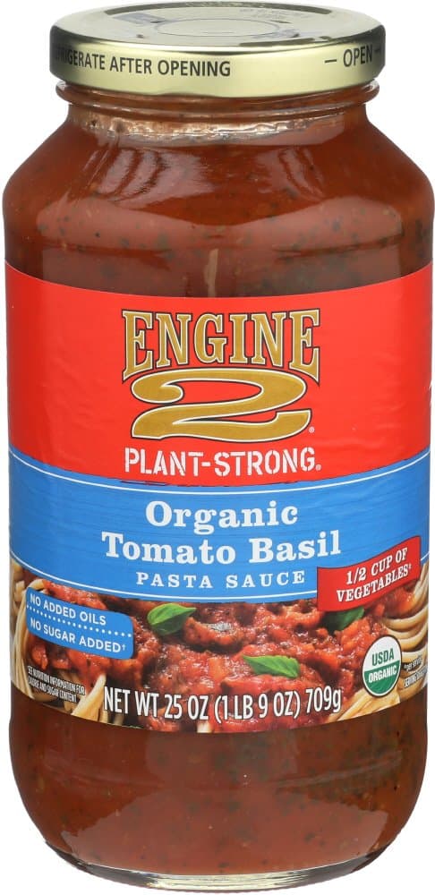 Engine 2, Organic Tomato Basil Pasta Sauce, 25 Ounce