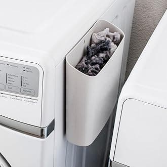Simplation Laundry Detergent Cup Holder Collection: MAGNETIC LINT HOLDER BIN for Laundry Room Storage