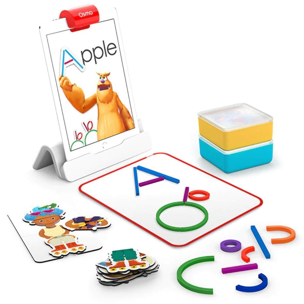 Little Genius Starter Kit for iPad - 4 Educational Learning Games - Ages 3-5 - Phonics and Creativity - (Osmo - iPad Base Included)