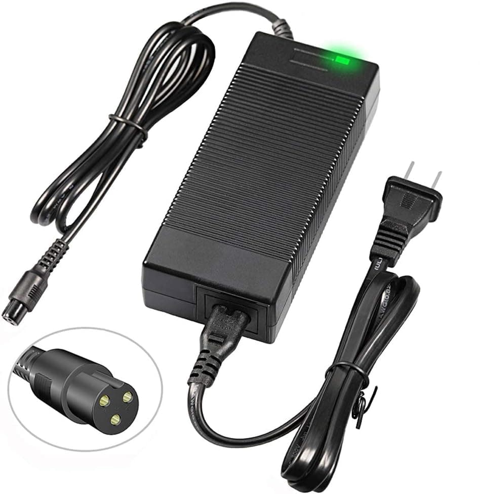 42V 2A Power Adapter 3-Prong Powerfast Inline Connector for 36V Pocket Mod,Dirt Quad,and Sports Mod More,Lithium Battery Charger