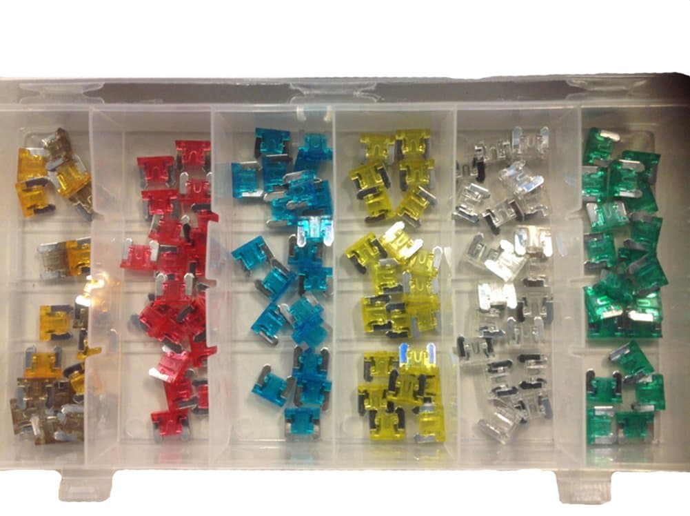 120PCS Assorted Car Truck Mini Low Profile Fuse 5,7.5,10,15,20,25,30 AMP