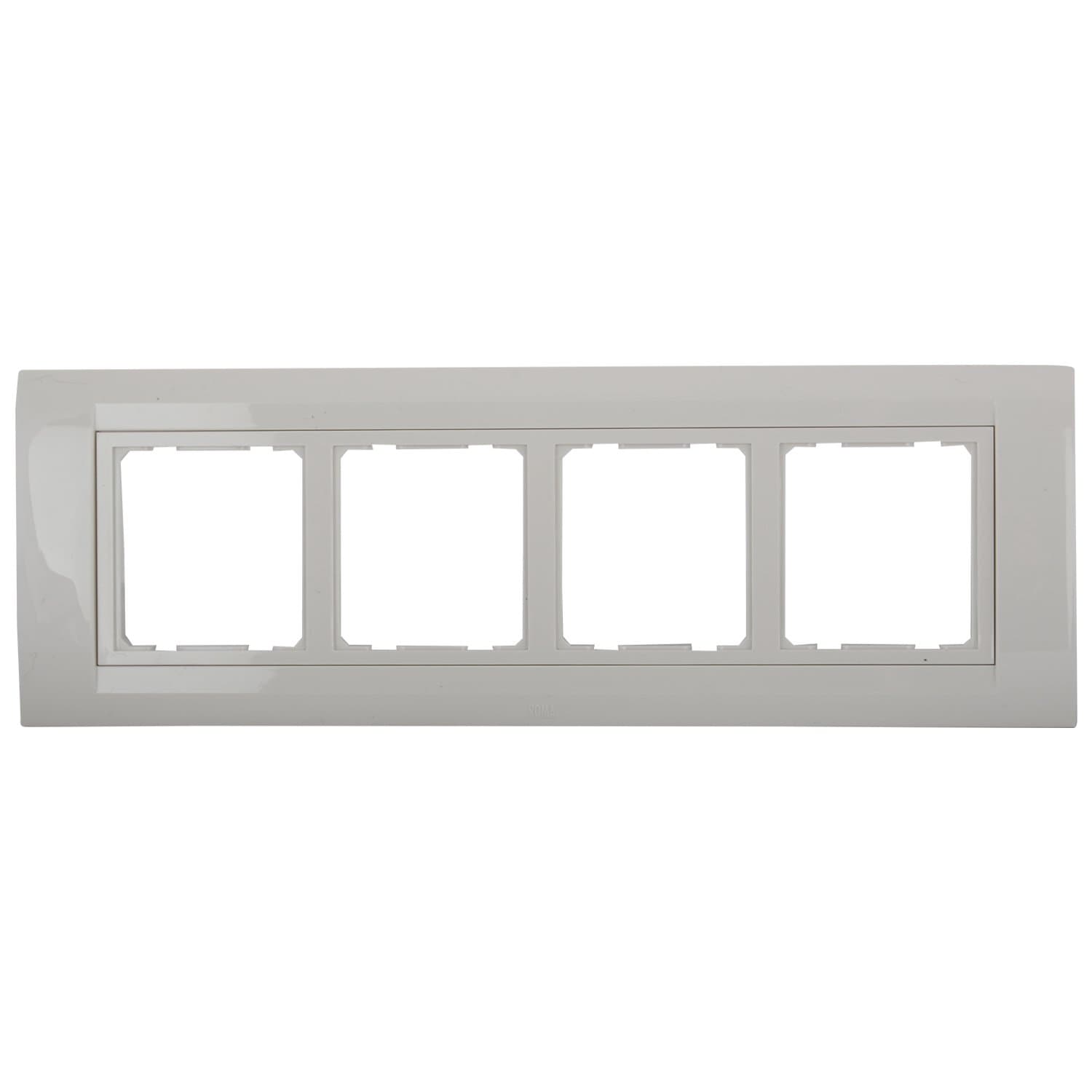 anchor by panasonic Polycarbonate Roma 8 Module Hz Tresa Plate (Standard Size, White)