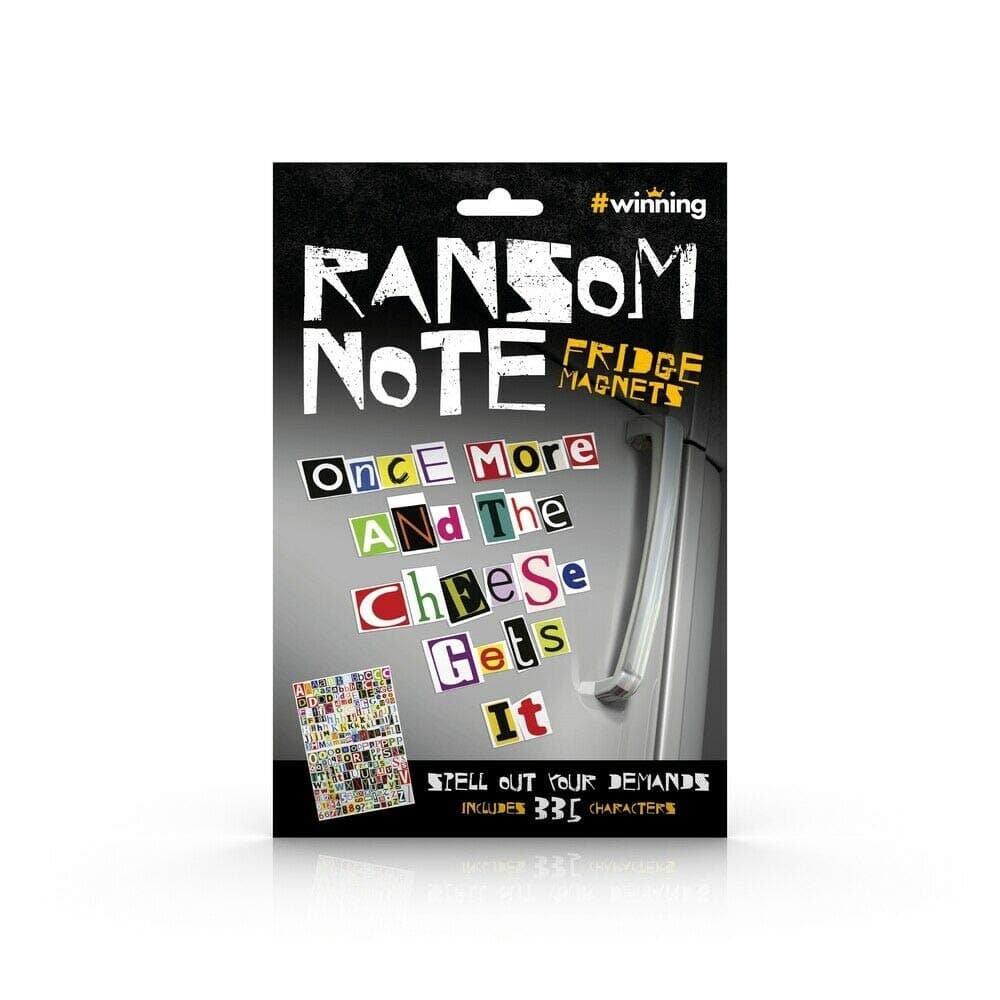 Winning Ransom Note Fridge Magnets - Spell Out Your Demands - Includes 335 Characters
