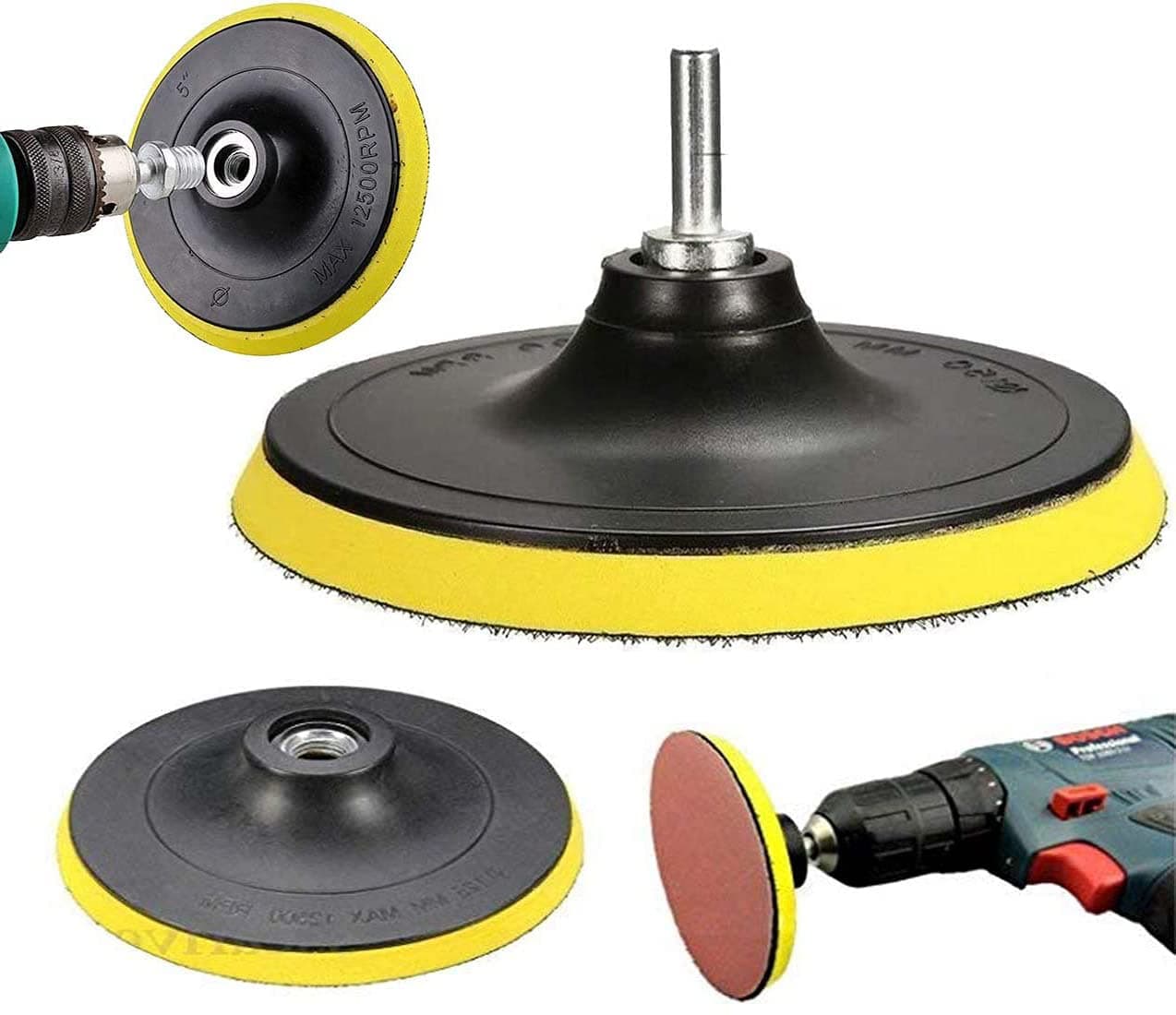 DIY Crafts 2" inch, Multi, Pack Of 1 Pcs, 1" inch / 2" inch Sander Disc Sanding Polishing Pad Backer Plate 3mm Shank fit Electric Sandi(2" inch, Multi, Pack Of 1 Pcs)