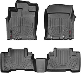 WeatherTech Custom Fit FloorLiners for Toyota FJ Cruiser, FJ Cruiser, 1st & 2nd Row (446041-443112), Black