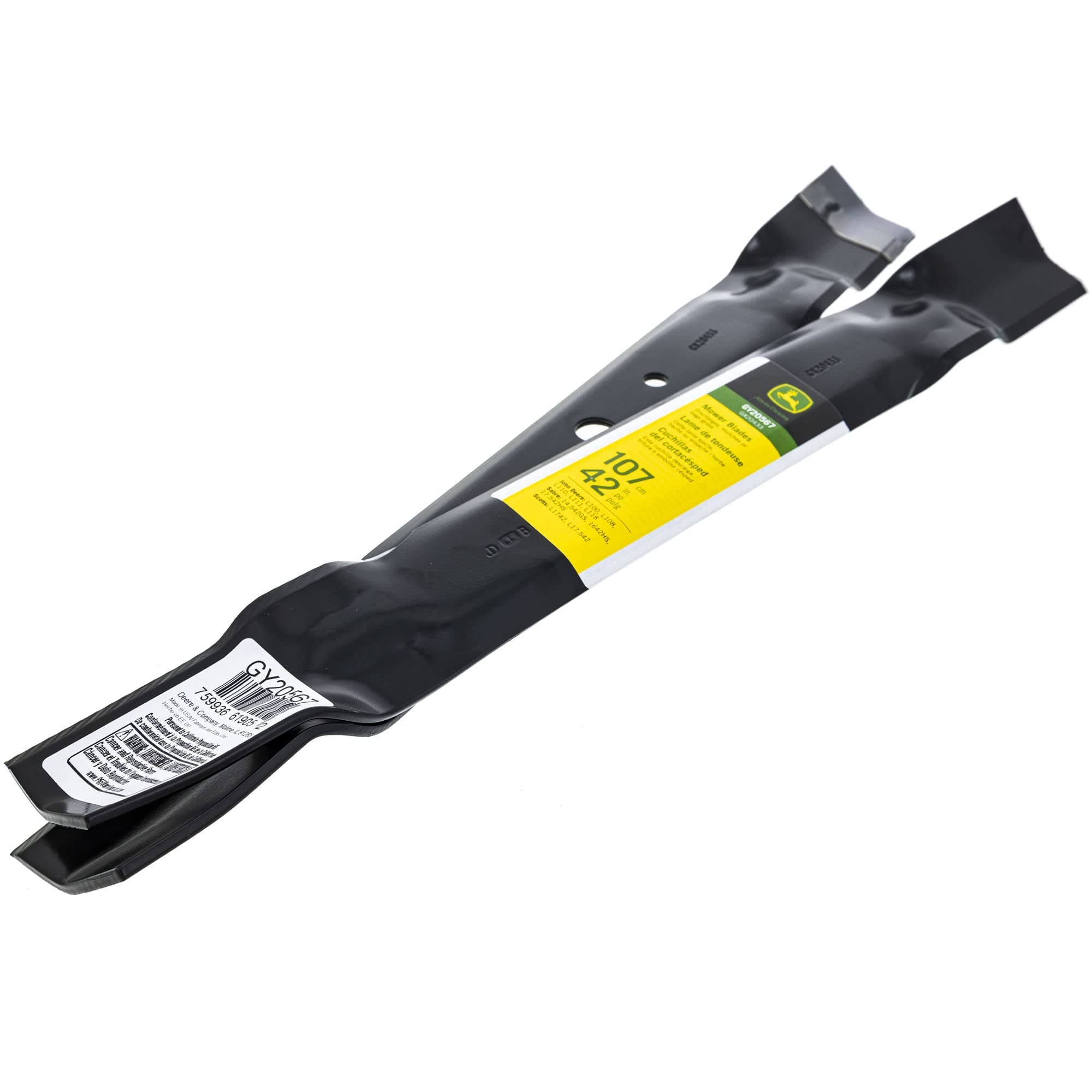 John Deere Original Equipment Mower Blade Kit #GY20567