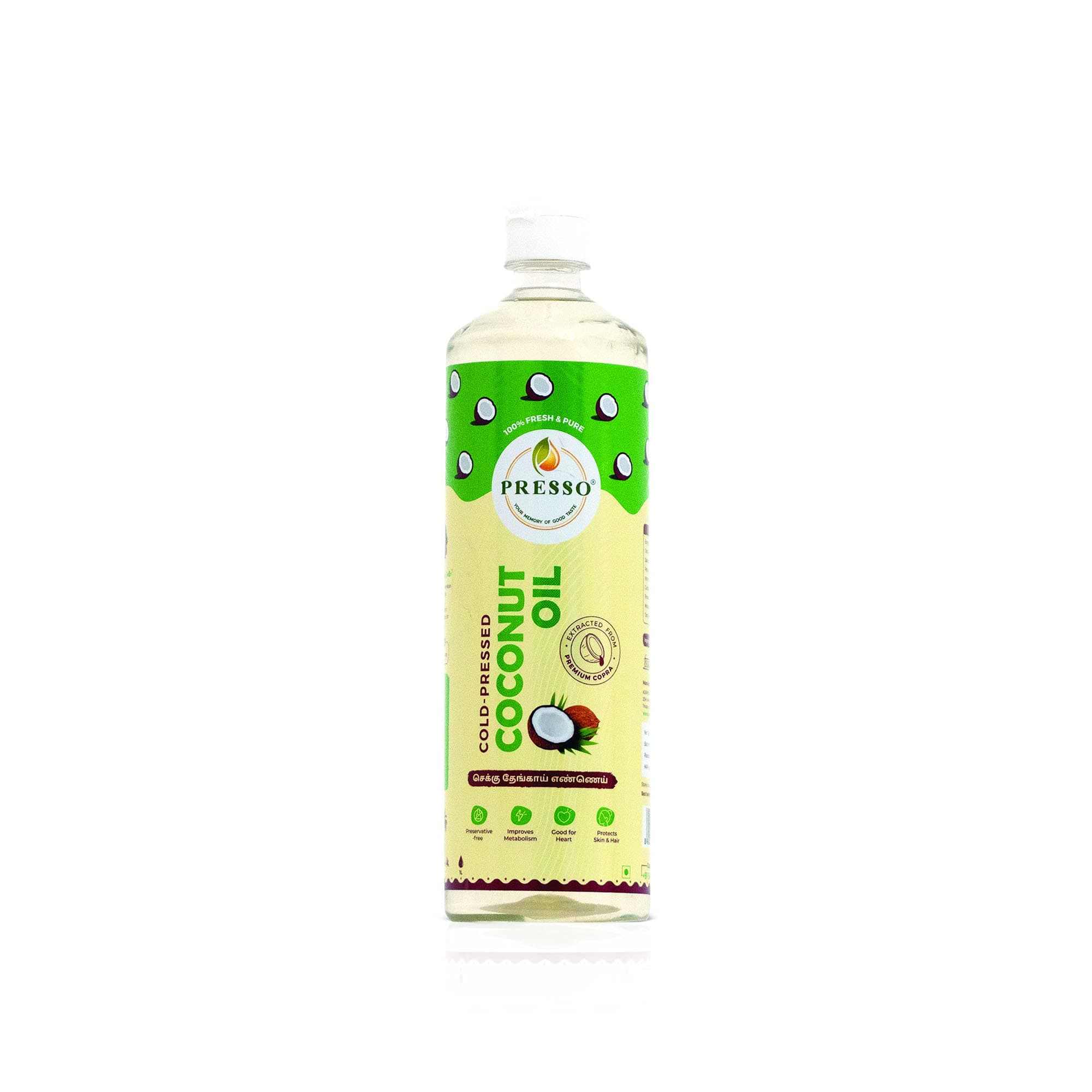 Presso Fresh Cold Press Coconut Oil (1 L)