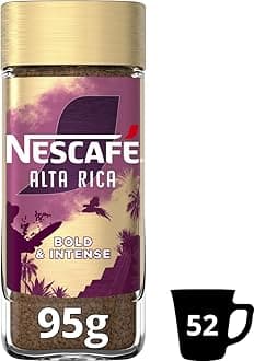 Alta Rica Instant Coffee, Dark Roasted 100 Percent Arabica Premium Instant Coffee, 95g
