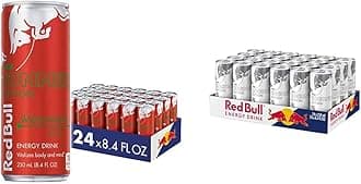 Red Edition Watermelon and Coconut Berry Energy Drink Bundle, 8.4 Fl Oz Cans (24 Count)