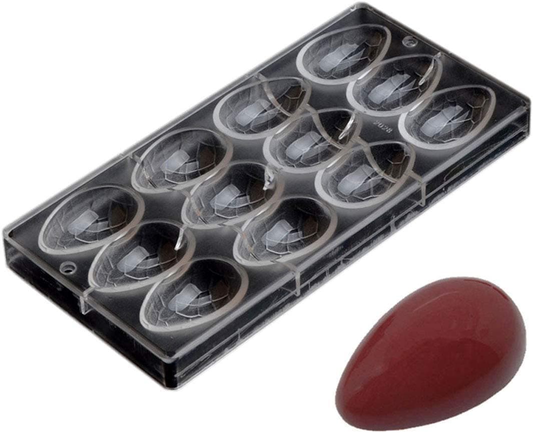 EPARTY-Polycarbonate Chocolate Mold DIY Handmade Chocolate Candy Mould Pastry Tools Bakeware Easter Egg Pattern Surface