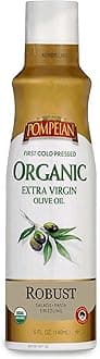 Pompeian USDA Certified Organic Extra Virgin Olive Oil Non-Stick Cooking Spray, No Propellants, 5 Fl Oz