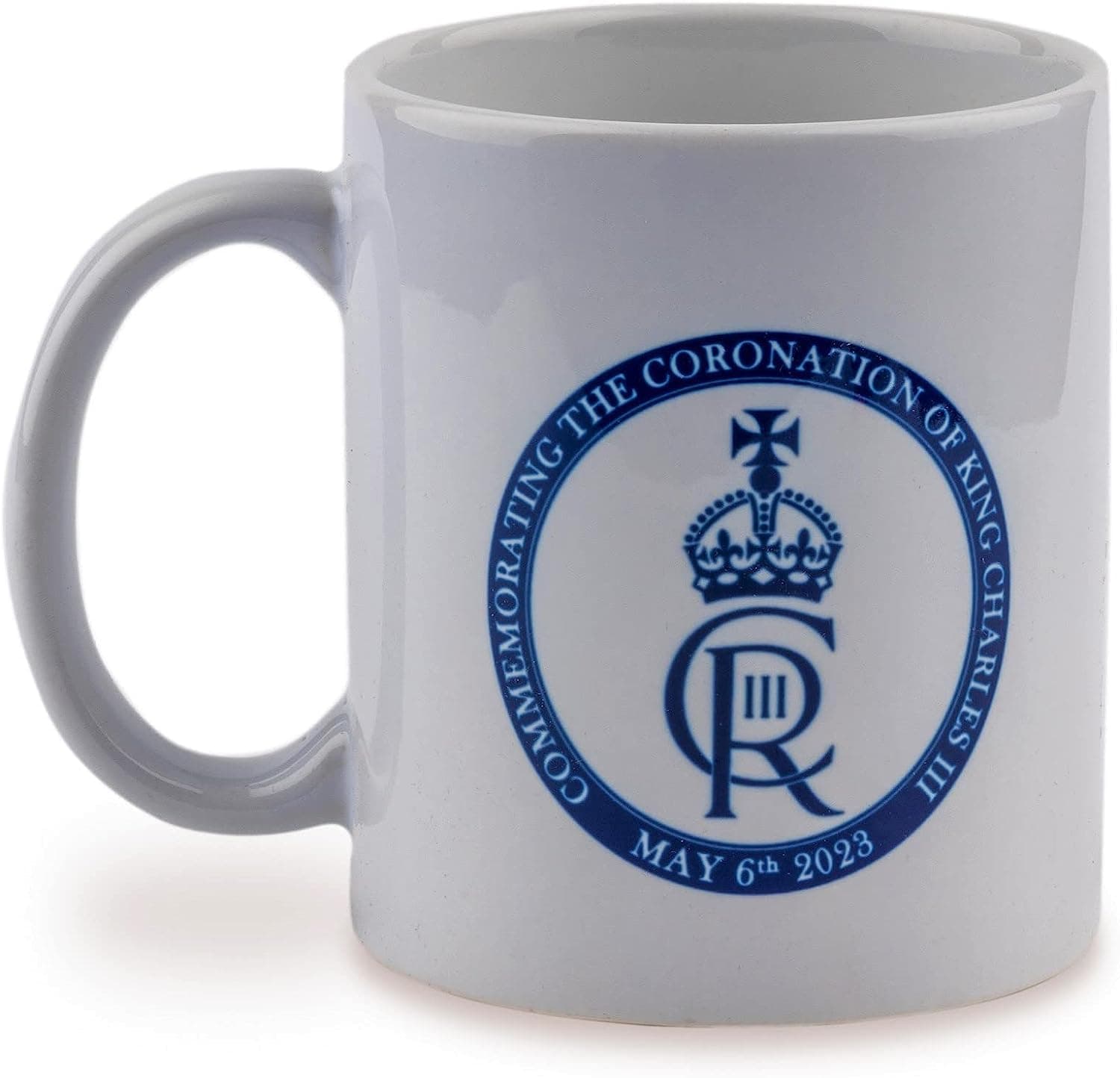 SHATCHI Mug and Coaster Set Memorabilia King's Coronation Coffee Tea Cup Commemorative Souvenirs Gift His Majesty