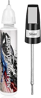 Touch Up Paint for Cars, Silver Car Paint Touch Up Pen, Car Paint Scratch Repair, Auto Paint Repair Pen, Professional Seamless Coverage, Color Accurate, Long lasting Adhension, Fast Drying